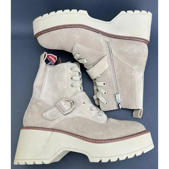 BLONDO Grayce Waterproof Lace-Up Buckled Ankle Booties Women's Size 8.5 US - Picture 9 of 12